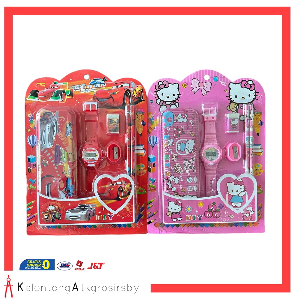 

KODE Q5R Paket Alat Tulis Study Set Karakter 5 in 1