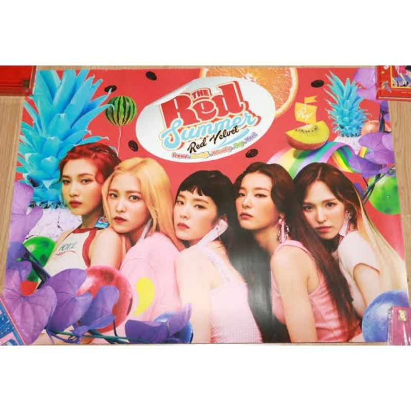 red velvet - red summer poster // album reve festival pc photocard photo card postcard post irene se
