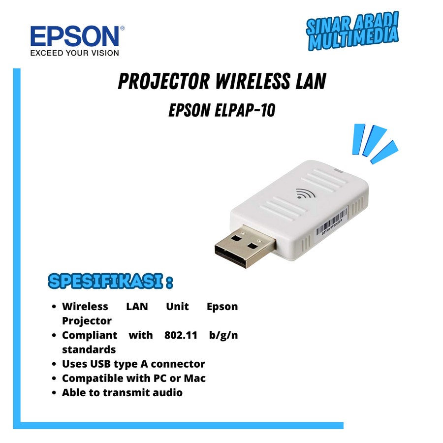 EPSON ELPAP 10 Projector Wireless LAN Card