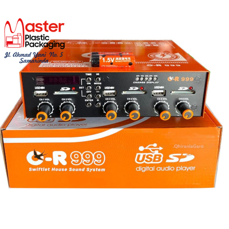 Ampli Walet Oren / Orange OR-999 3 Player 6 Chanel + Digital Timer