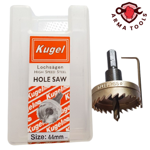 Hole Saw KUGEL HSS 44mm / Mata Bor Besi HSS / Gergaji Lubang Besi