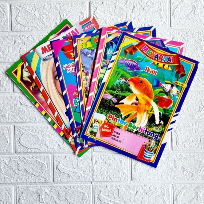 

BUKU MEWARNAI ANAK UKURAN BESAR DAN KECIL SAMBIL BELAJAR HURUF,ANGKA DAN BERHITUNG