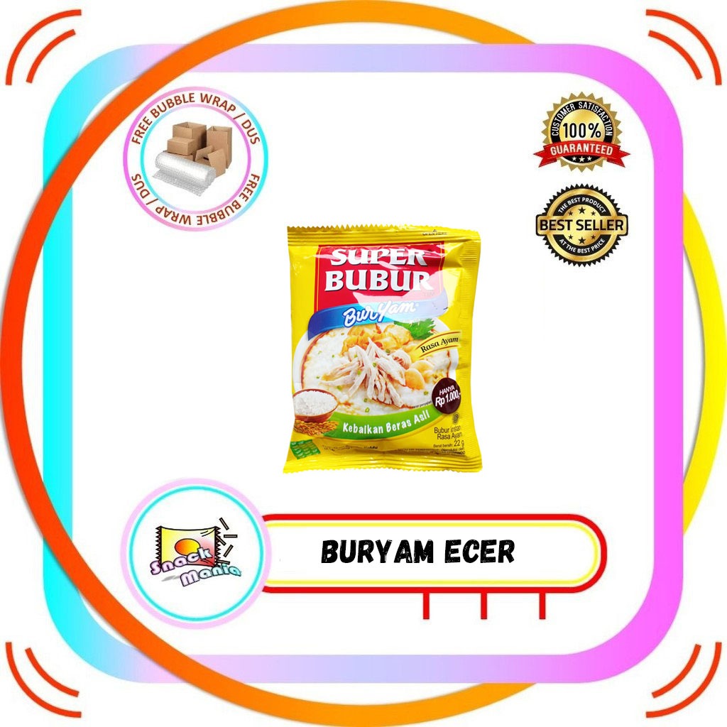 

Super Bubur BURYAM Bubur Rasa Ayam Instan ~ 22 gr