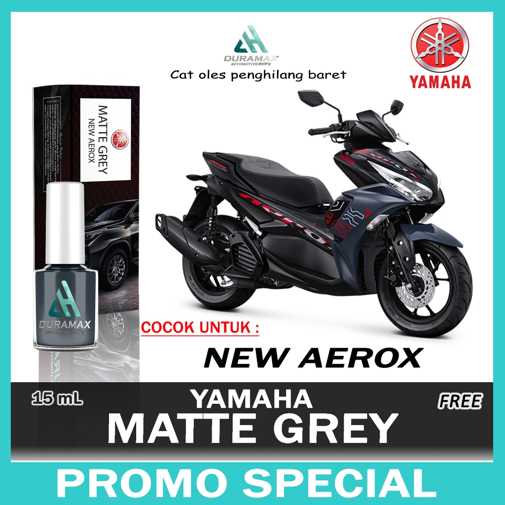 CAT OLES PENGHILANG BARET MATTE GREY - YAMAHA ALL NEW AEROX