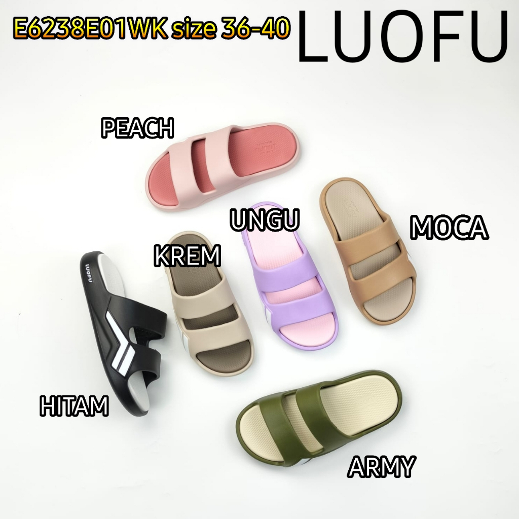 Srndal Selop Size 36-40 Keren Tebal Slop Remaja Sandal Flat Murah Sandal Terlaris Sandl Wanita Terba