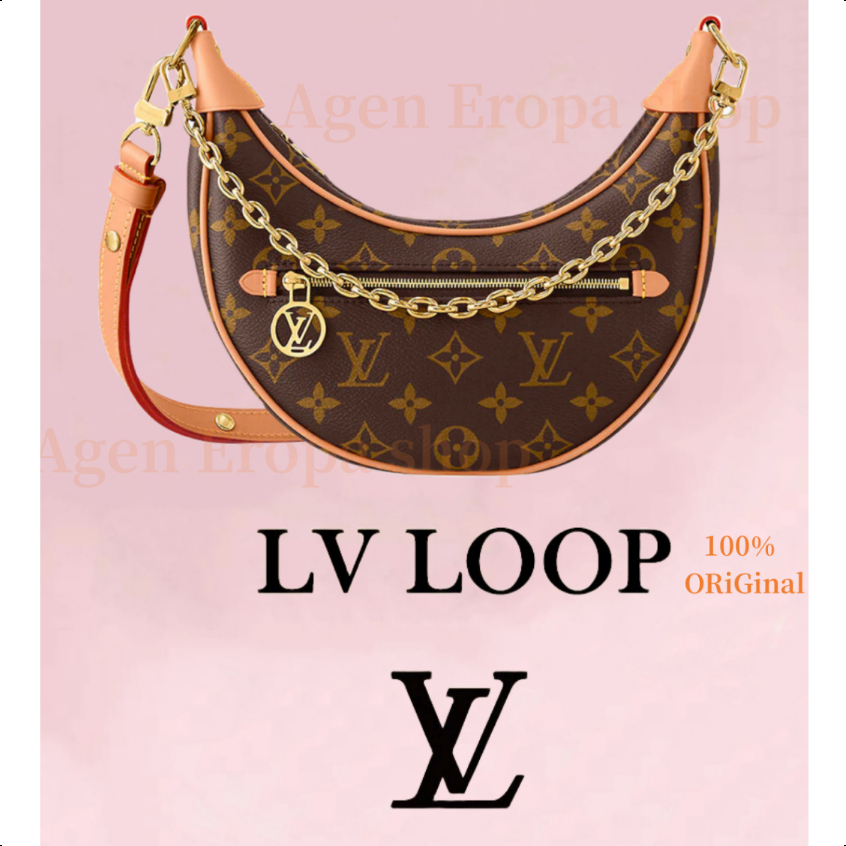 Louis Vuitton Bag LV  Pea Chain Horn Moon Bag Single Shoulder Crossbody Bag [✅100% Original]