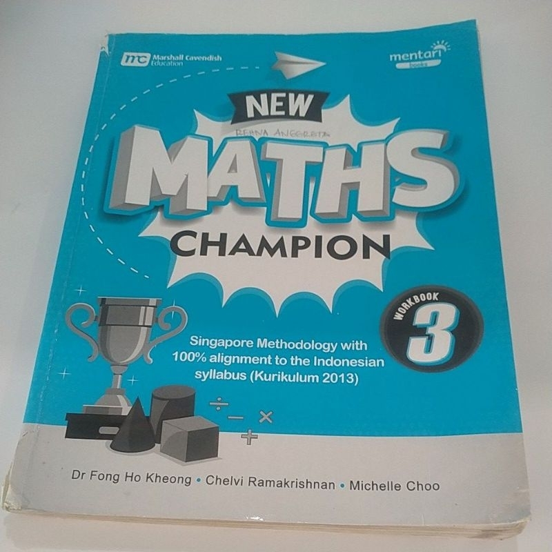 NEW MATHS CHAMPION WORKBOOK 3