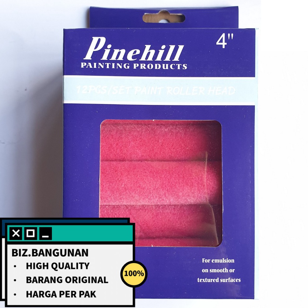 

KODE P5Y HARGA 1 KOTAK BULU KUAS ROLL PINEHILL MERAH 4 KAPAL WOOL REFILL KUAS CAT ROL