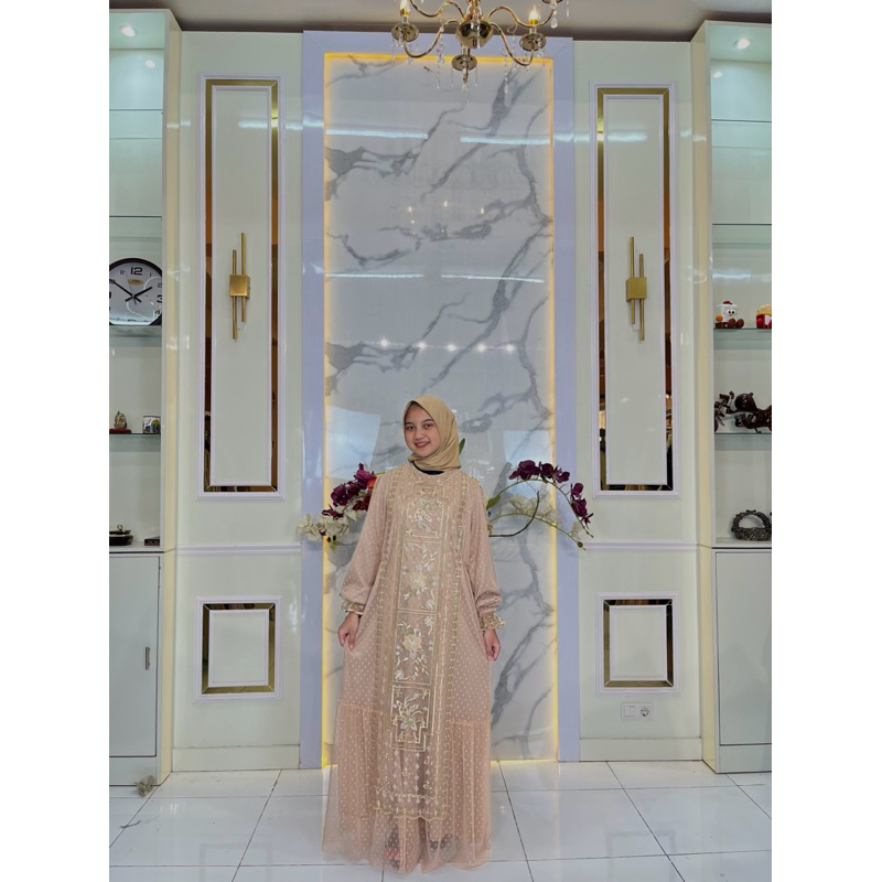 FATIMAH Gamis Brukat Kondangan Wisuda Lamaran Premium Butik