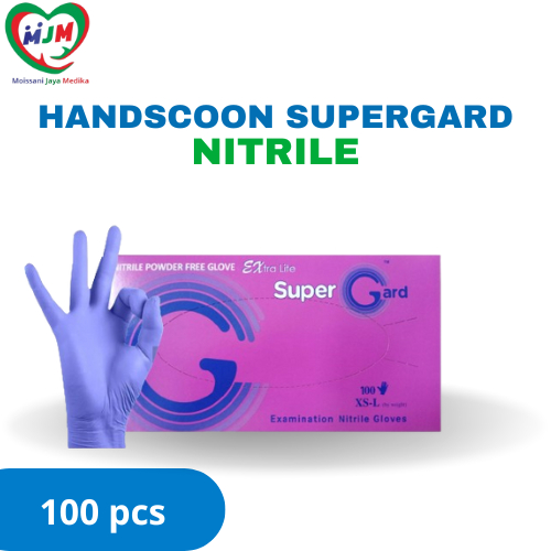 Handscoon Supergard Nitrile Sarung Tangan Supergard Nitril