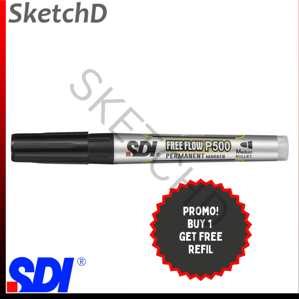 

Spidol permanen Hitam SDI P500 - Permanent Marker