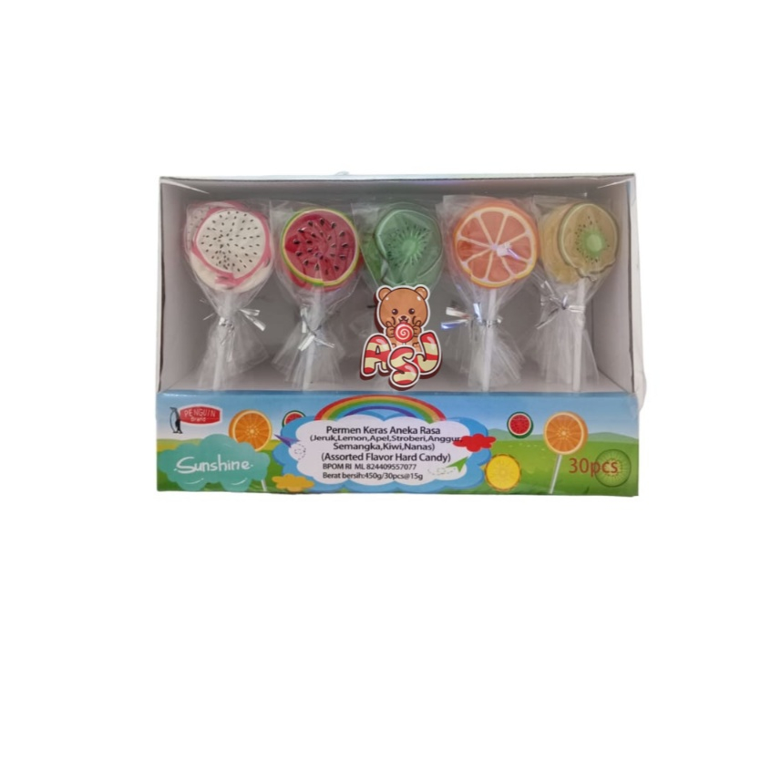 

WILL FRUIT PERMEN KERAS LOLLIPOP BOX ISI 30