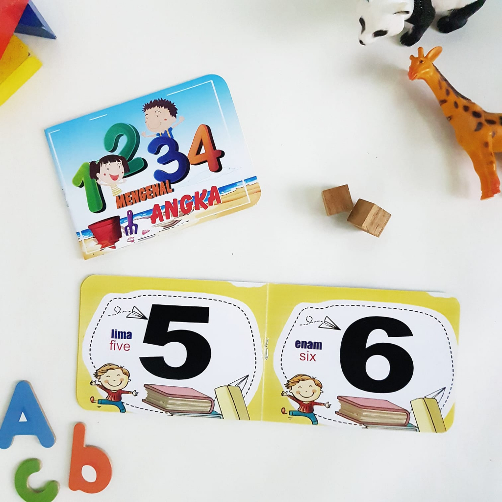 MINI BOOK - Buku Pengenalan Bayi Anak Board Book Mini Mainan Edukasi Anak Balita Bayi Bilingual Mura