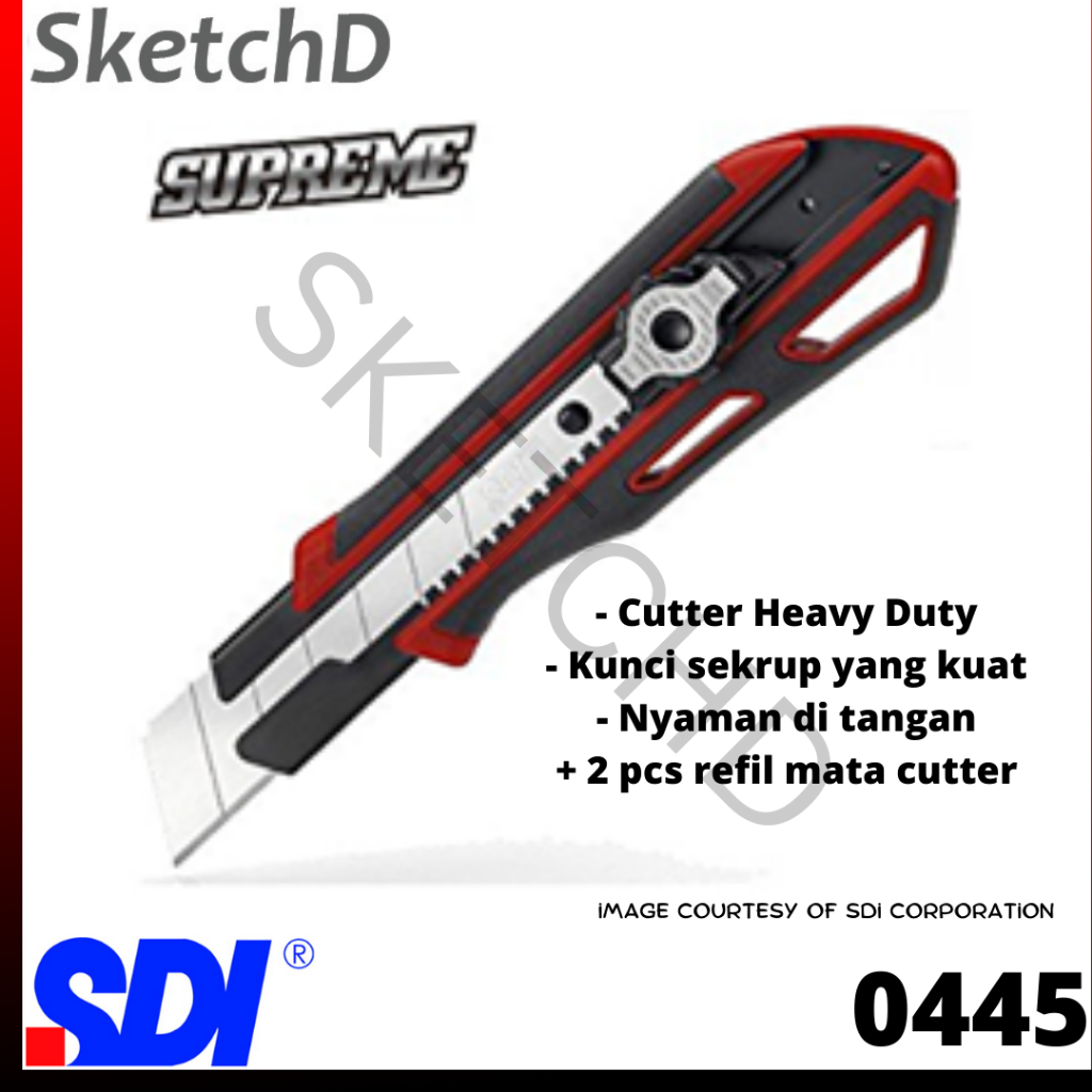 

Pisau Cutter Heavy Duty SDI Knife 0445C