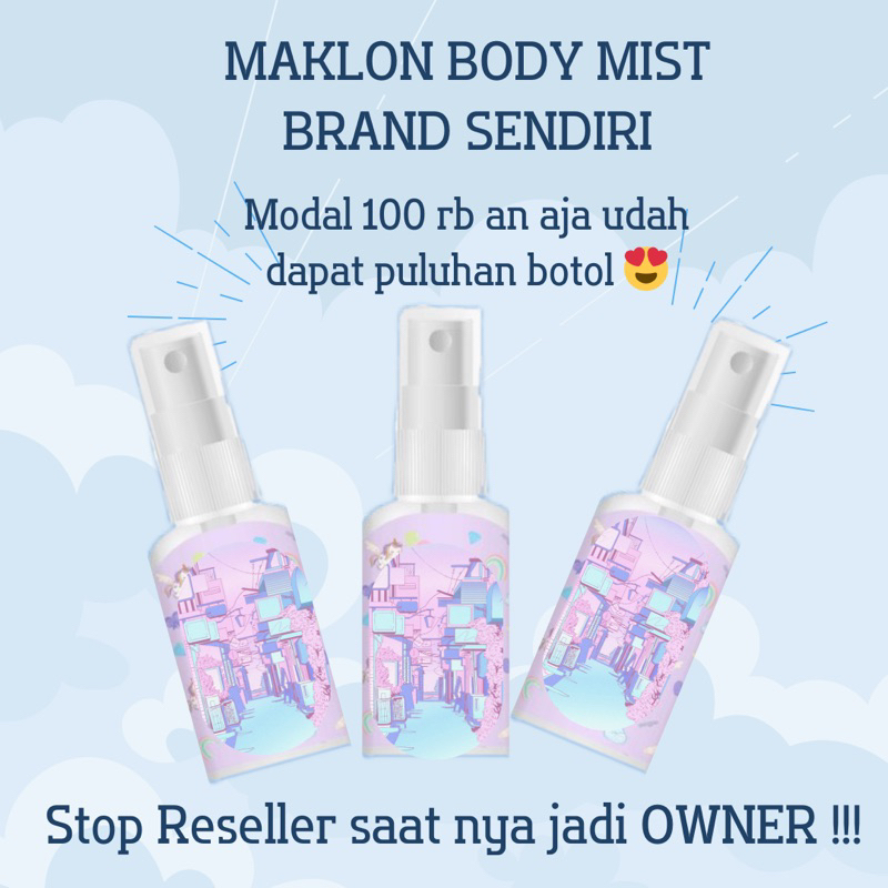 MAKLON BODY MIST TAHAN LAMA AMAN DIKULIT | BODYMIST TRAVEL SIZE | OWNER PARFUM | MAKLON PARFUM