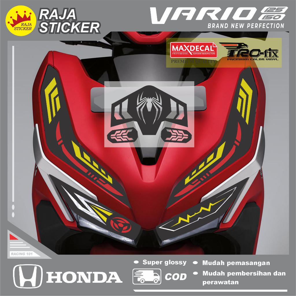 Stiker vario - Stiker lampu alis vario 125 - Stiker vario 150 - Stiker lampu alis - Stiker lampu var