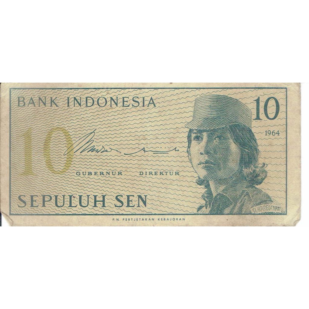 Uang kuno Bank Indonesia 10 sen 1964