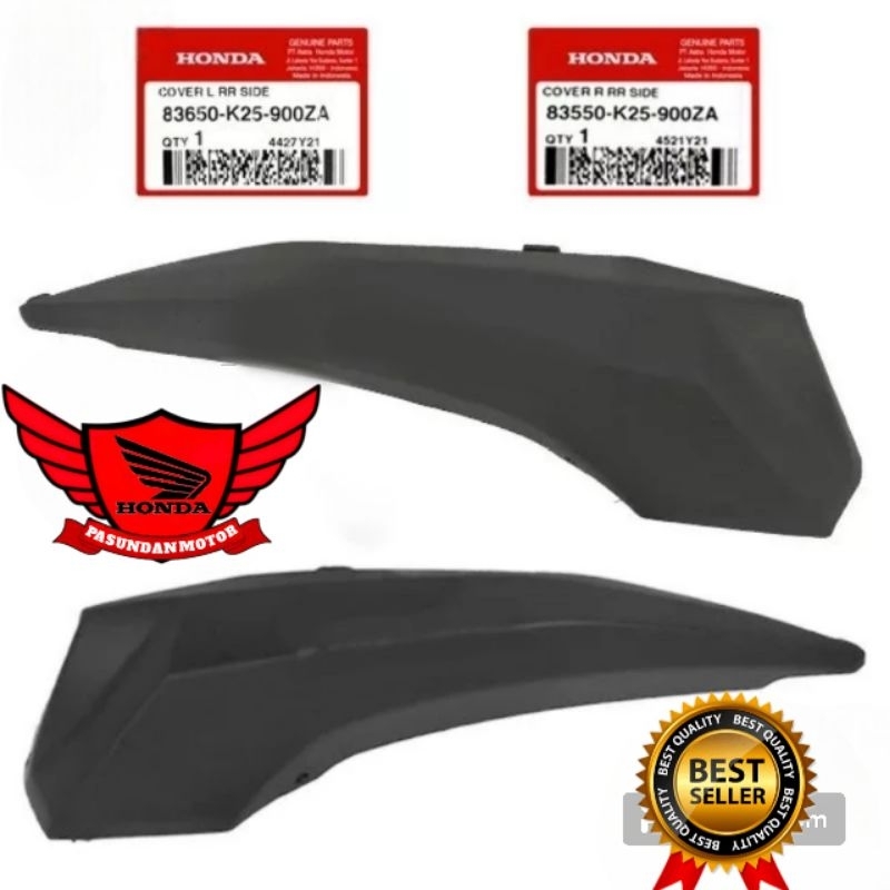83550-K25-900ZA 83650-K25-900ZA Cover sambungan body belakang kanan kiri beat fi 2012 - 2016 origina