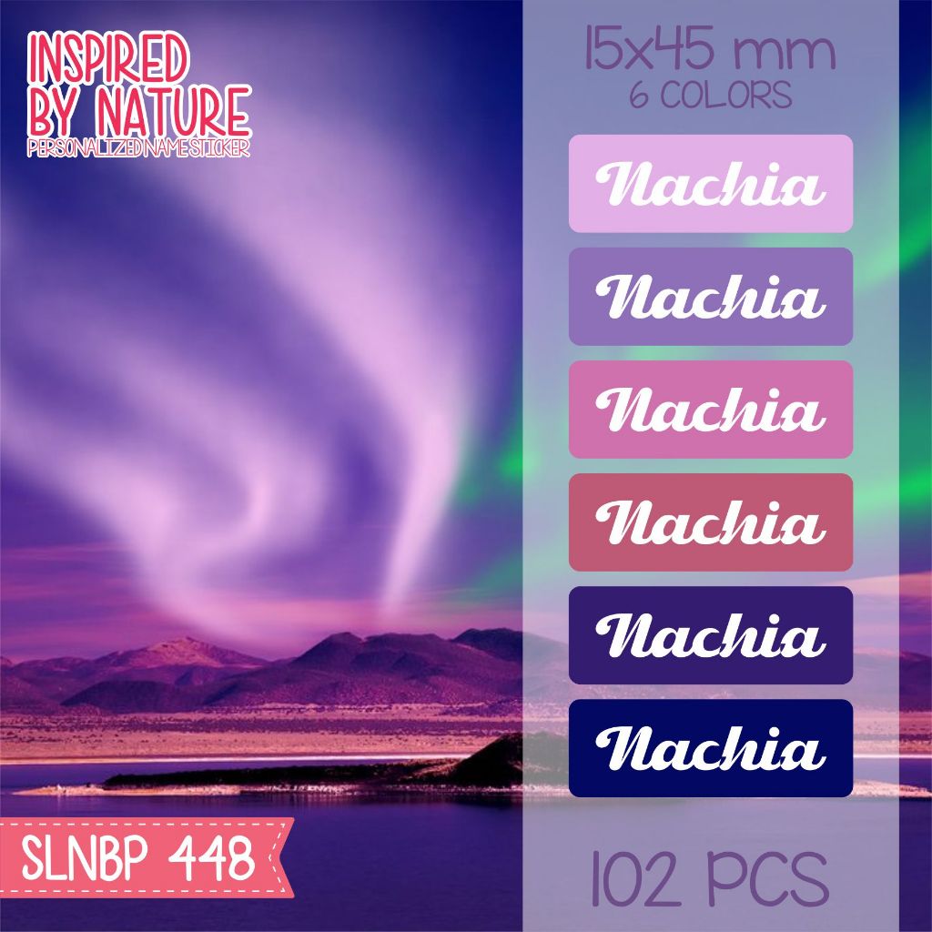 

Stiker label nama waterproof kartun sepatu buku sekolah anak SLNBP-448