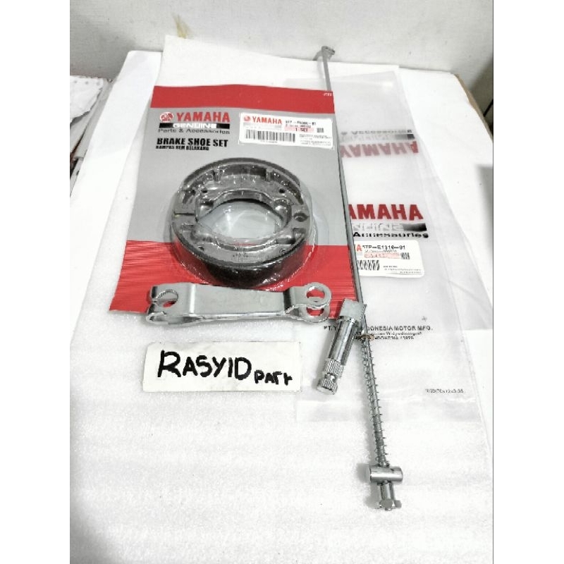 Kampas rem belakang 5TP plus tiang rem, paha, as paha yamaha Jupiter z lama Crypton Vega r lama F1ZR