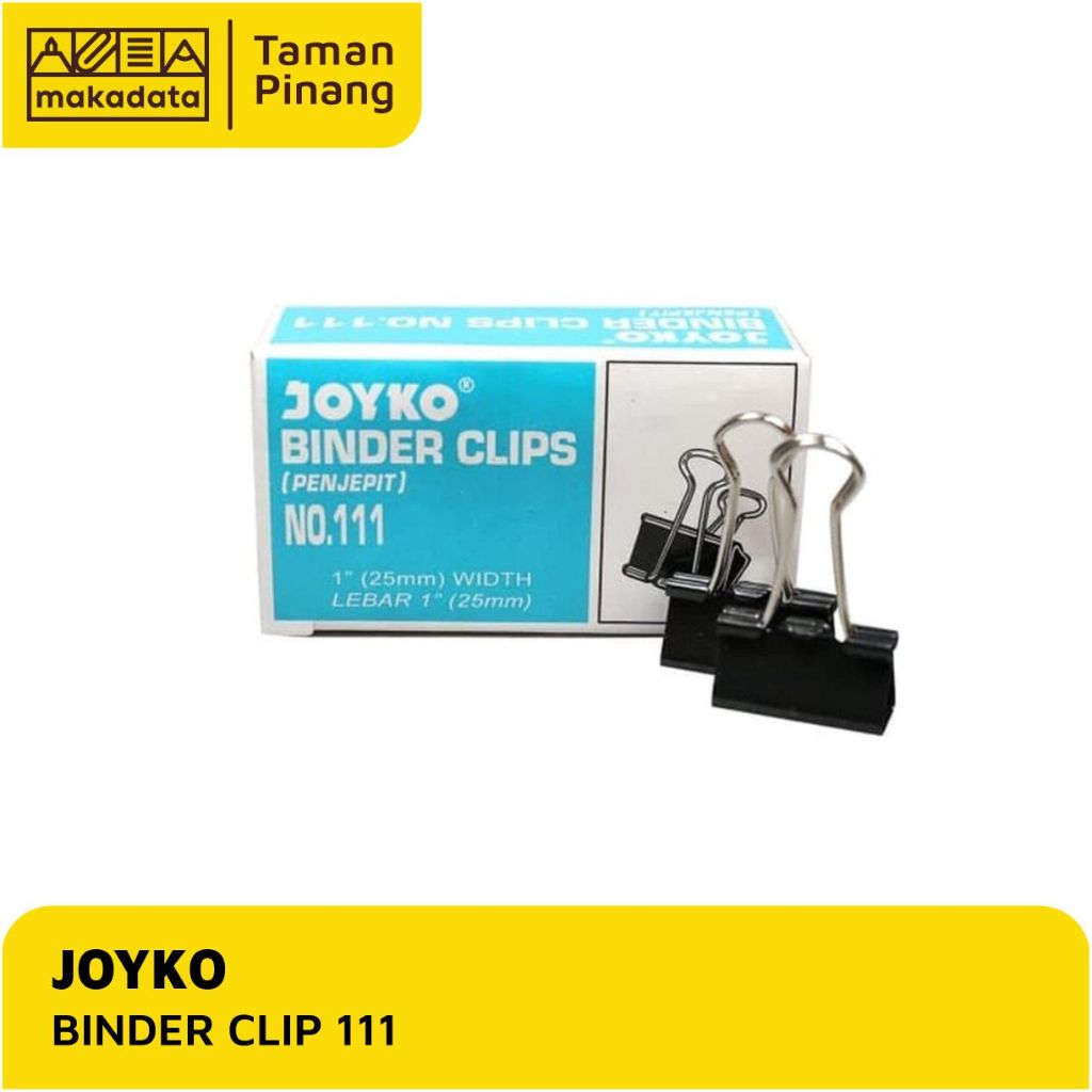 

BINDER CLIP / KLIP KERTAS JOYKO 25 MM NO.111