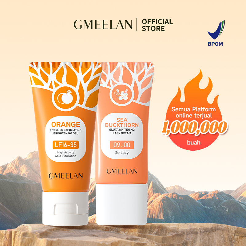 GMEELAN Orange Exfoliating Gel Blackhead Remova Peeling Face Mengangkat Sel Mati Mencerahkan Wajah E