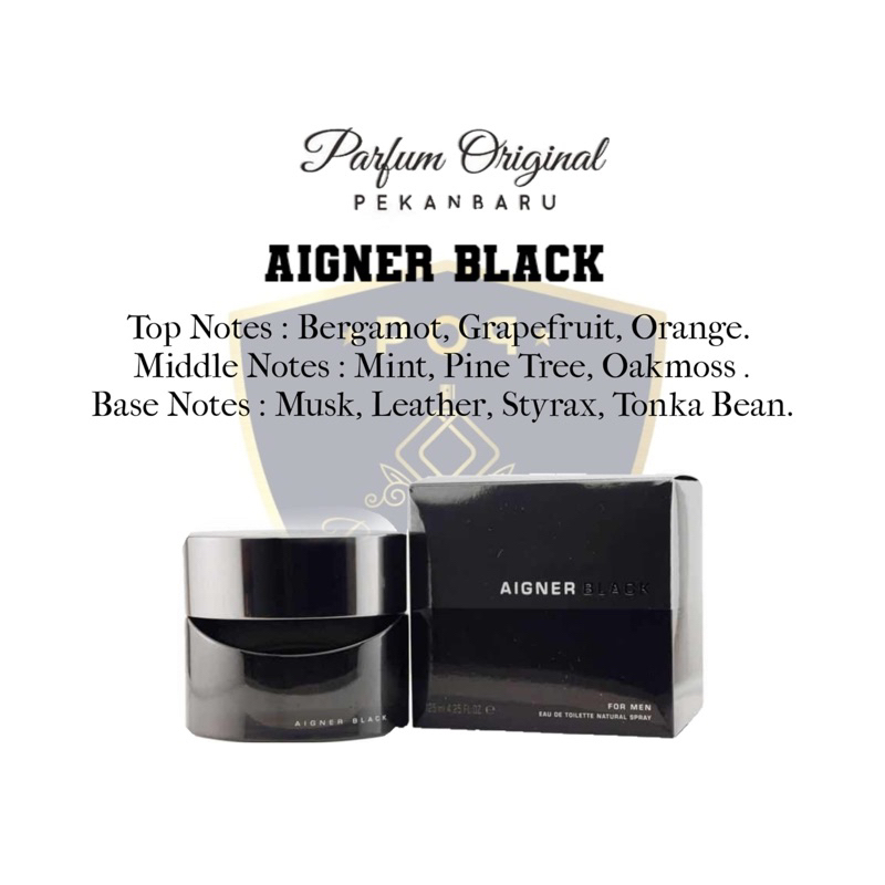 Aigner Black Men-Parfum Original Store garansi
