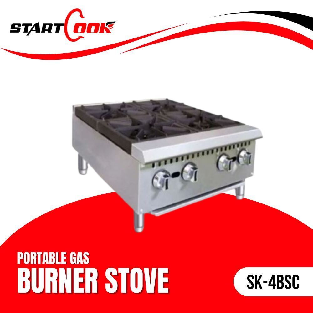GAS STOVE 4 BURNER STARTCOOK SK-4BSC GAS OPEN BURNER KOMPOR 4 TUNGKU