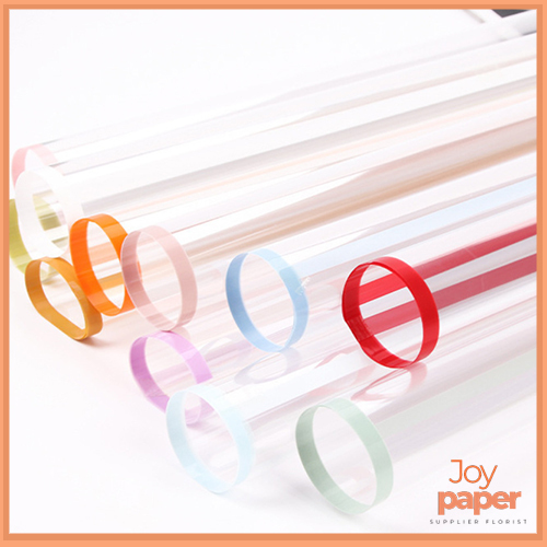 

Kertas cellophane Transparant List Color Wrapping Paper Waterproof Flower Wrapping Buket Bunga KB6007