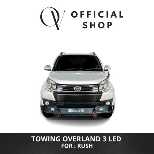 Tanduk Overland 3 Led Lampu DRL Mobil Rush / Terios