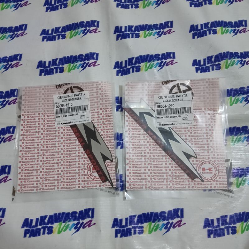 STIKER STRIPING DECAL COVER BODY BELAKANG NINJA RR NEW HITAM 2012/2013/2014/2015 ORIGINAL