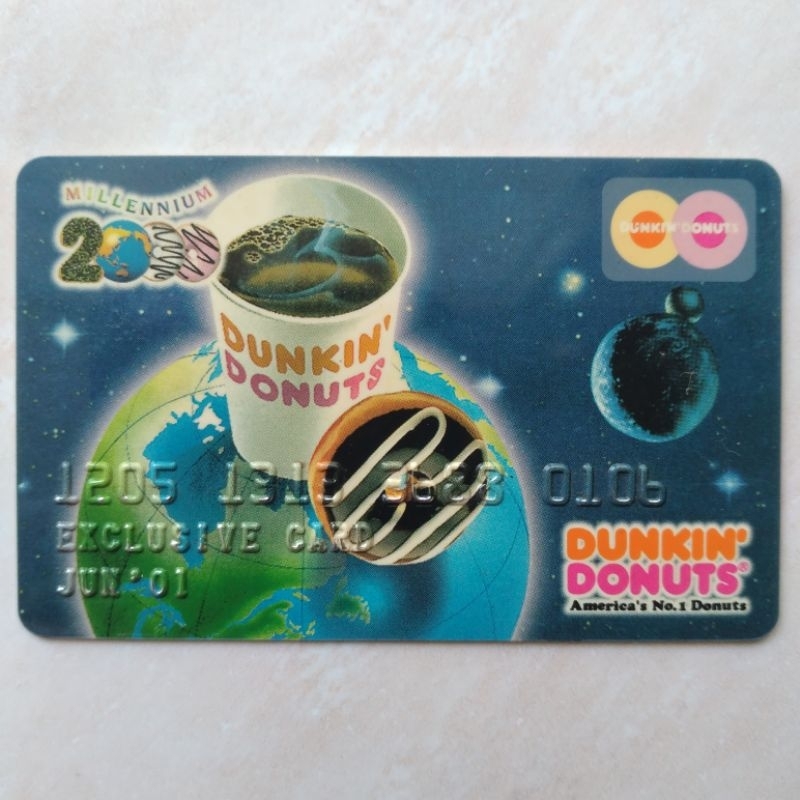Koleksi Kartu Dunkin Donuts Card 2001  BEKAS TIDAK BERLAKU - YN1435