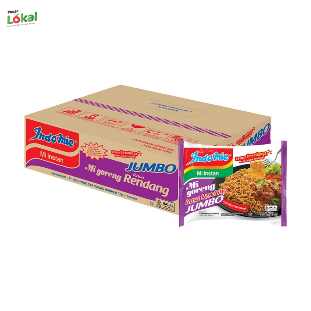 Mie Instant Indomie Goreng Jumbo Rendang