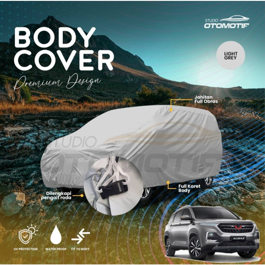 Body Cover WULING ALMAZ Light Grey Sarung Mobil T88