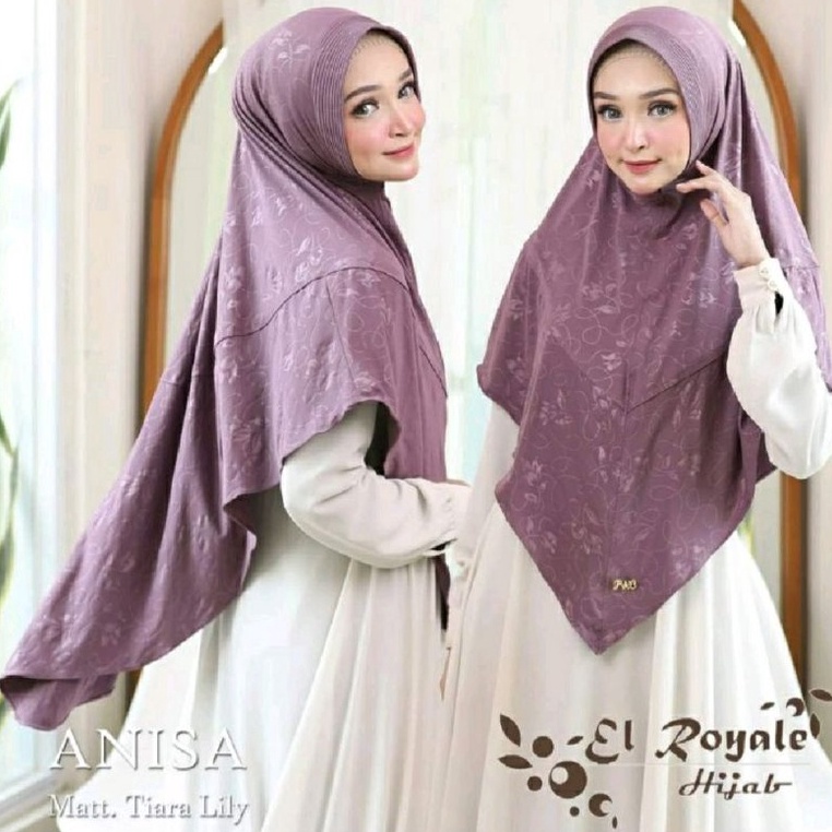 Menarik Jilbab Jumbo Ped ANISA Ori EL Royale