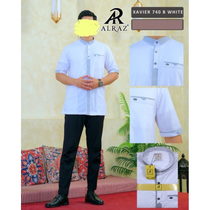 koko alraz lengan pendek /koko lengan pendek putih