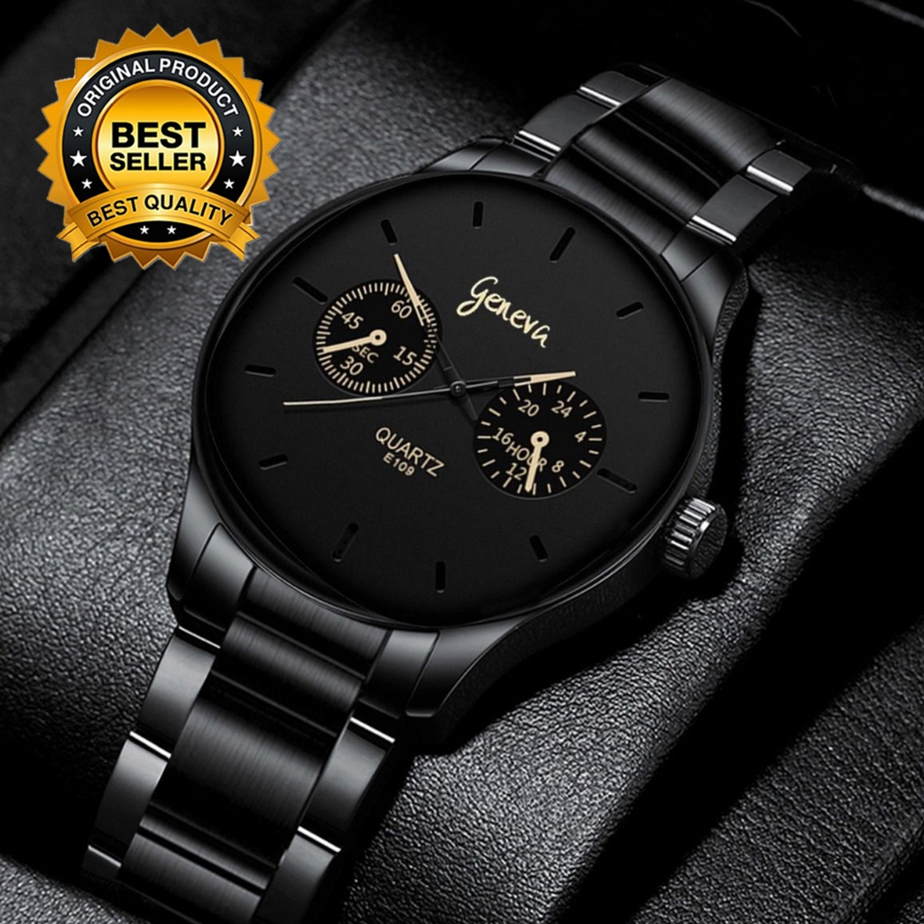 Sangcakra Jam Tangan Pria Original Anti Air Jam Tangan Analog Pria Rantai Stainless Steel Mewah Eleg