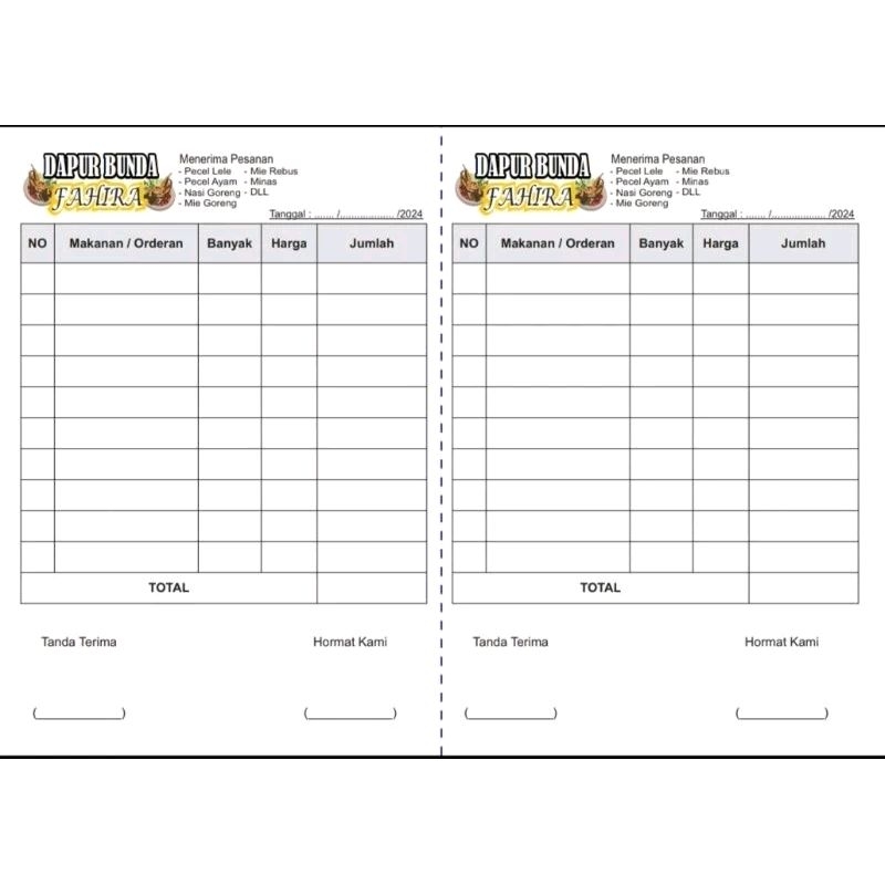 

Faktur & Nota Bisa "Custom Desain