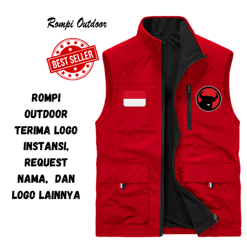 ORIGINAL  ROMPI OUTDOOR PRIA EIGER TERBARU - JAKET ROMPI PRIA WANITA LOGO PDI PERJUANGAN - ROMPI KER