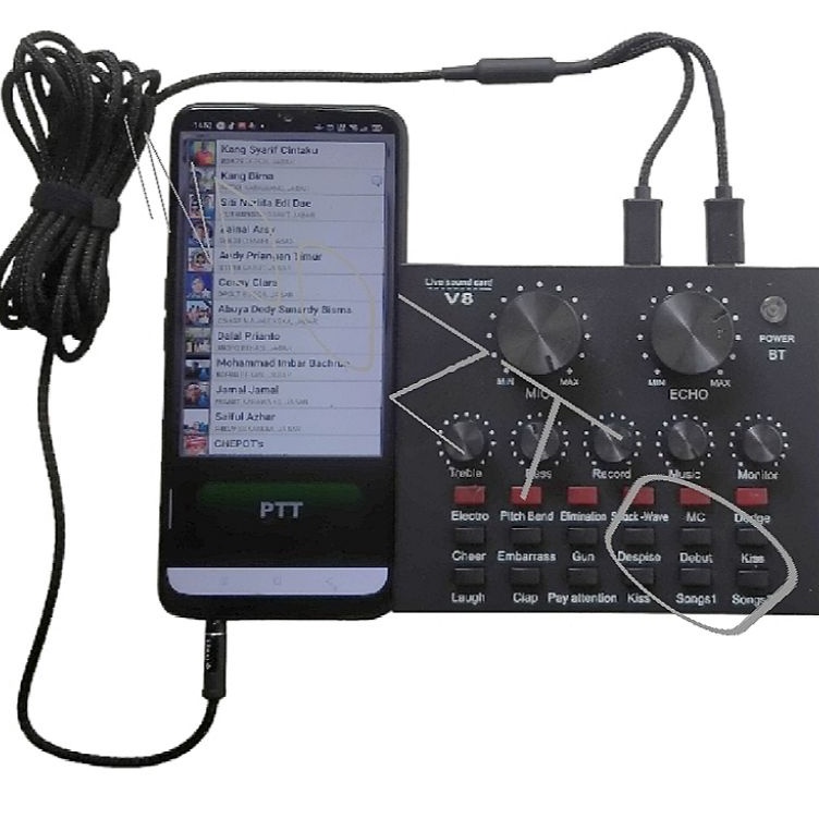 Hot Sale KABEL SOUND CARD V8 OPREKAN  MODIFIKASI