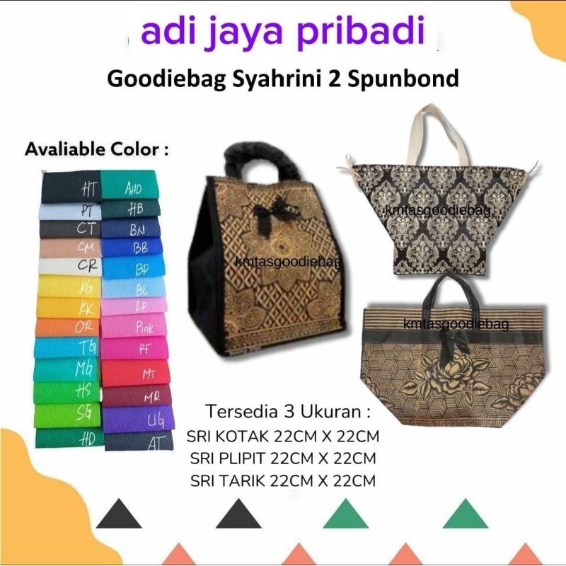 

goodiebag syahrini 2 spunbuond