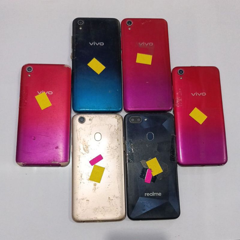 Paket HP Minus Lcd (Y91c 4 unit Realme 2 1 unit F5 1 unit)