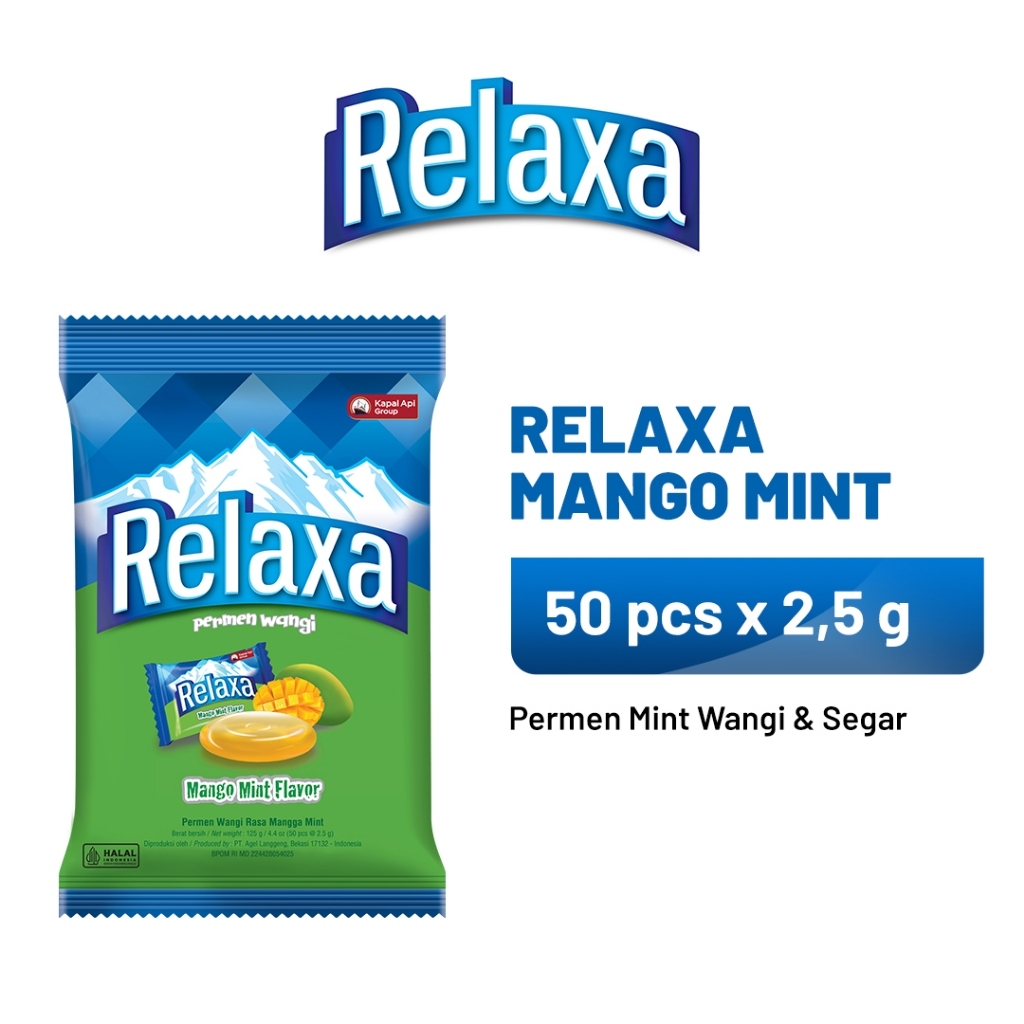 

RELAXA Mango Mint 1 Bag (50 x 2.5 gr)