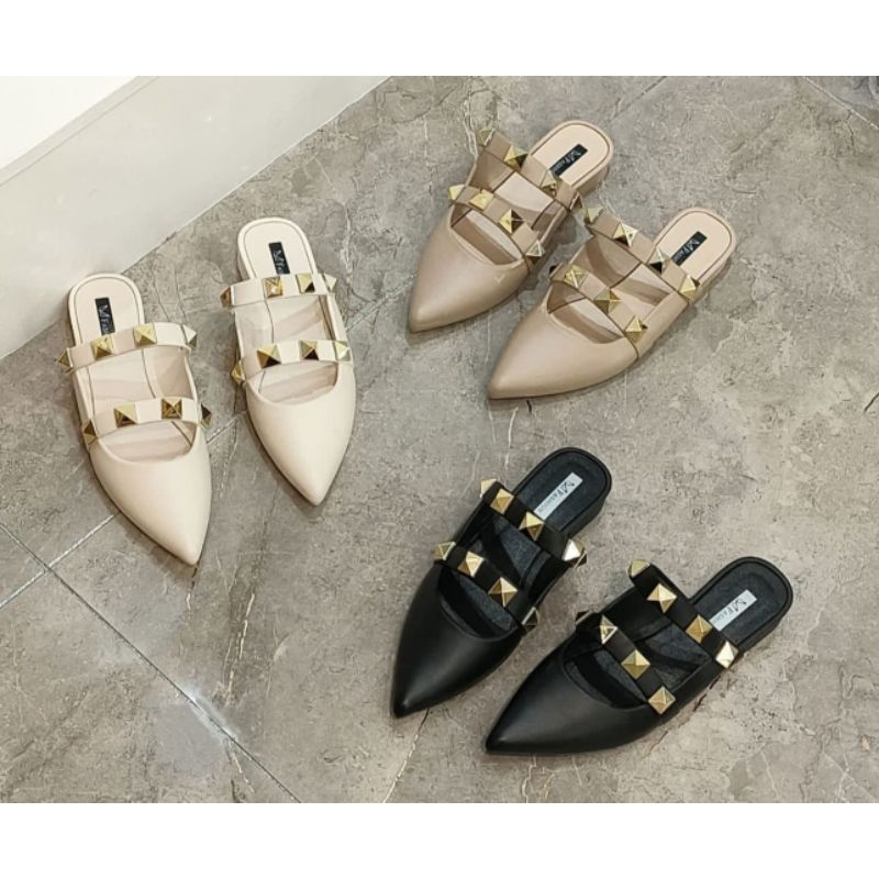Bustong stud doff/bustong jelly/sandal wanita import