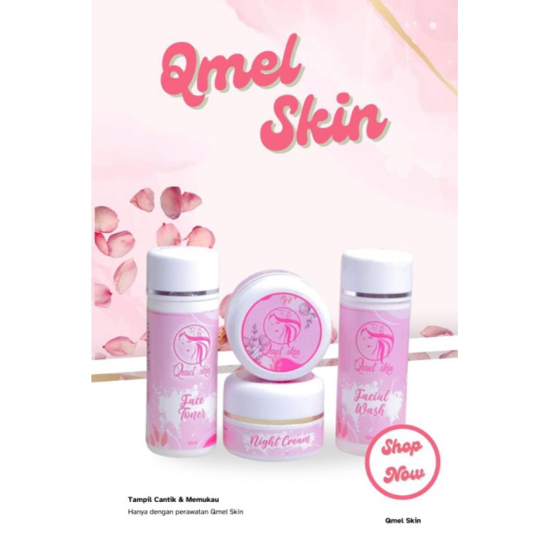 QMELSKIN BEAUTY free baby gold ORIGINAL 100% cream glowing ,cream penghilang Flek