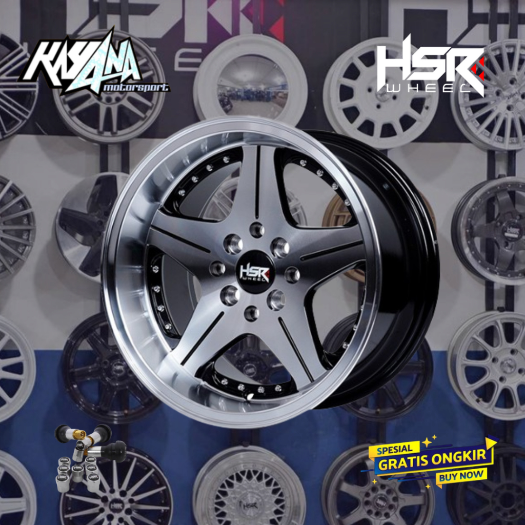 Velg Mobil R15 Lebar 7/85 Velg Racing Jazz Avanza Livina Mobilio Sigra Brio - Gratis Ongkir