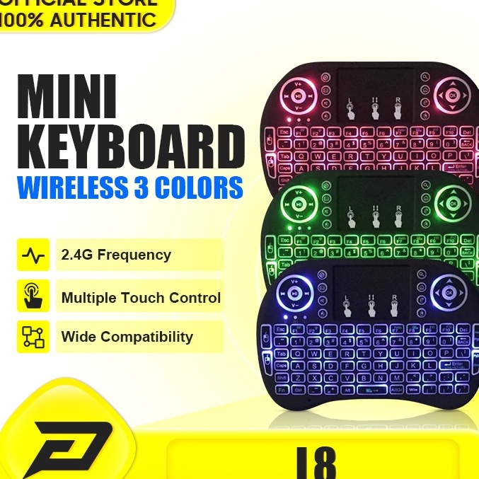 Sale Keyboard Wireless mini i8 RGB Backlit Colorful Touchpad Wireless keyboard minimini keyboard wir