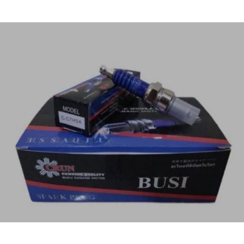 busi crun c7hsa busi racing crun drat pendek grand Supra Mio smash