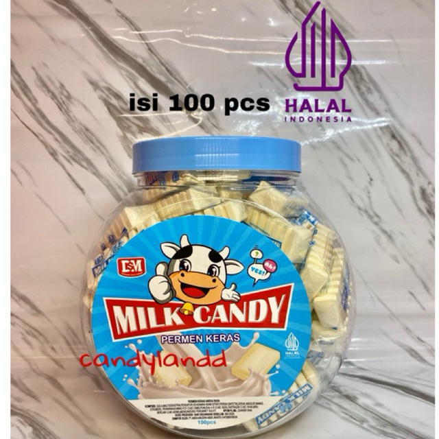 

permen milky candy isi 100 pcs