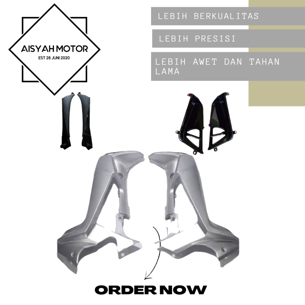 Sayap Honda Supra X 125 Batman Warna Silver